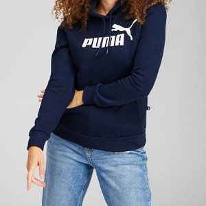 NWT Puma Essentials Logo Hoodie (Navy) S
